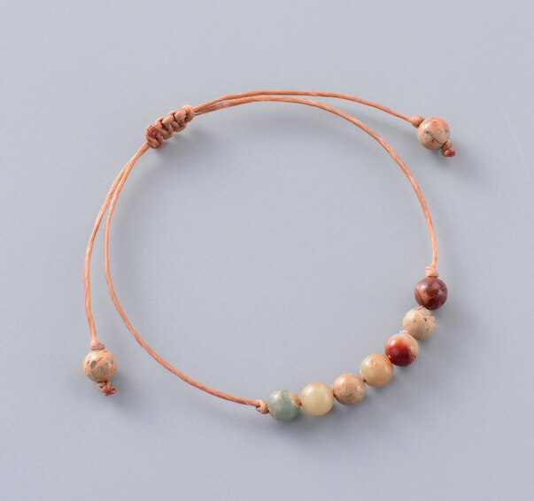 Mädchen Armbinde Exklusive Natürliche Stein Freundschaft Armbinde Perlen Böhmen einheimisch Inspiriert Schnur Armbänder: Aqua Jasper