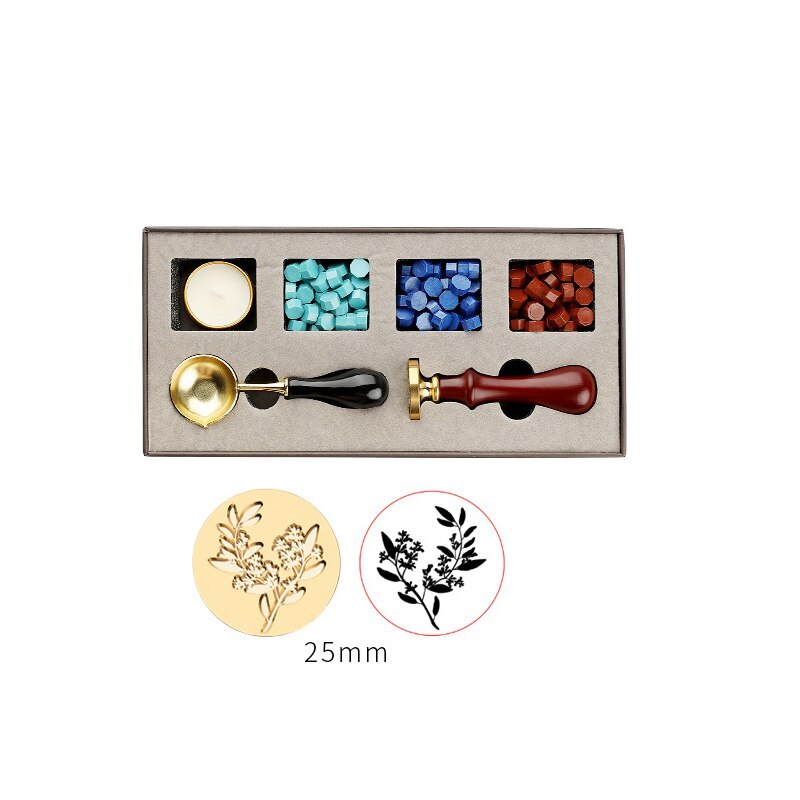 Sealing Wax Stamp Set Wedding Invitation Card Envelope Sealing wax Thank You Letter Wax Dipping Pot Decoration Crafts Making Too: 14