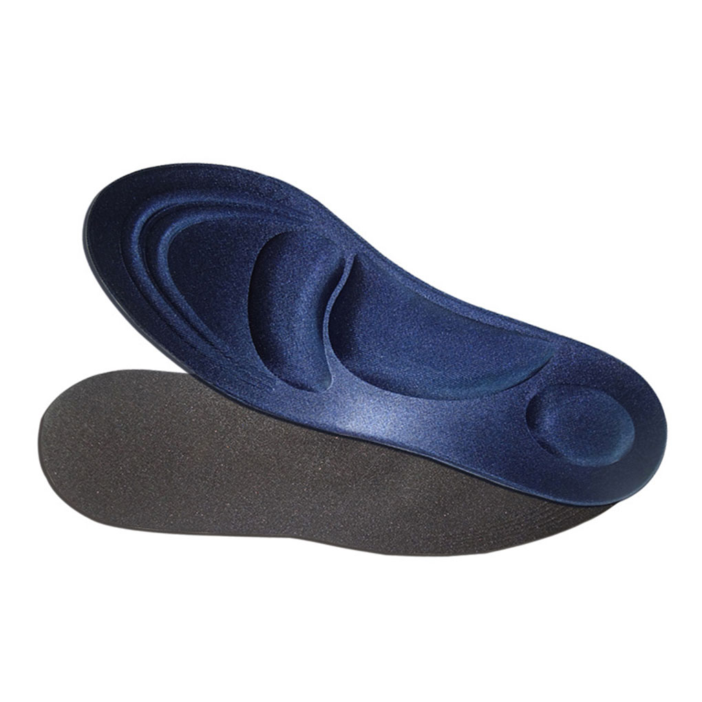 4D Orthesen Einlegesohlen Flache Füße Arch Support Memory Foam Einlegesohle Schuh Pad Sport Atmungsaktive Füße Kümmern Komfort Accessoire Chaussure: Navy men