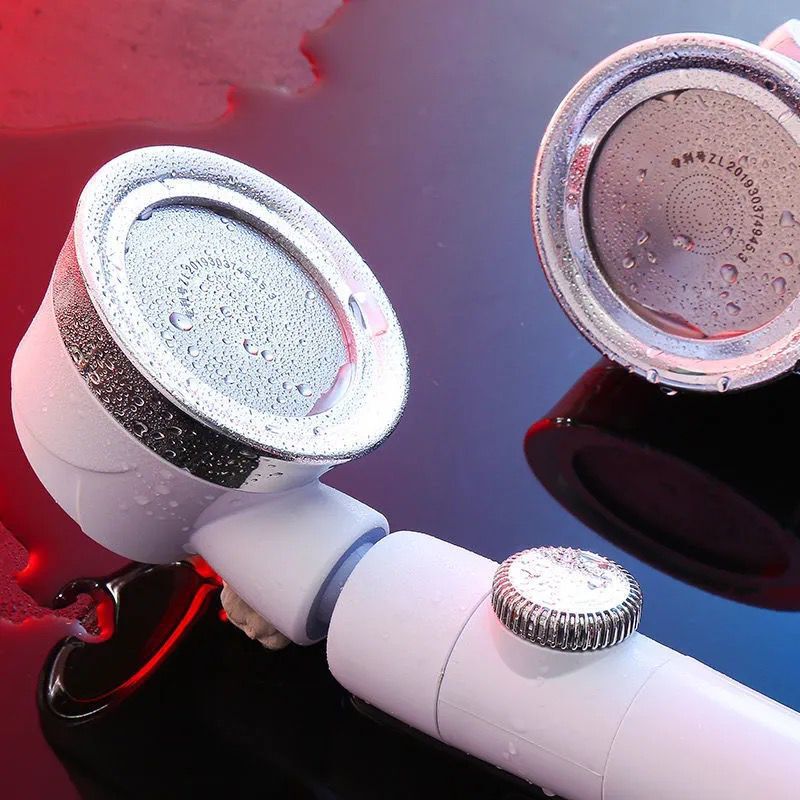 High Pressure Shower Head with switch on/off button Bathroom 3-Function SPA Filter Bath Head Water Saving Shower