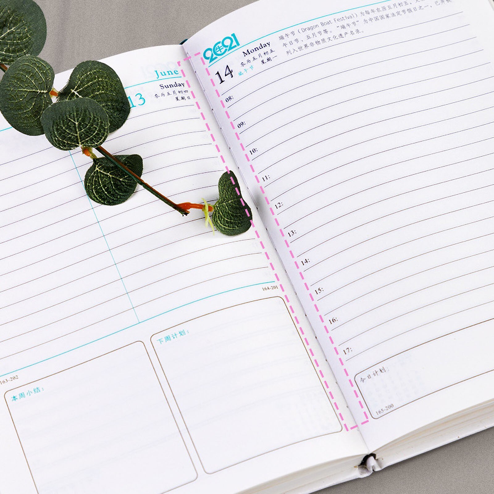 Planner Check-in Table Multi-functional And Portable Daily Plan Planners Easy To Find Time Management Weekly Notebook