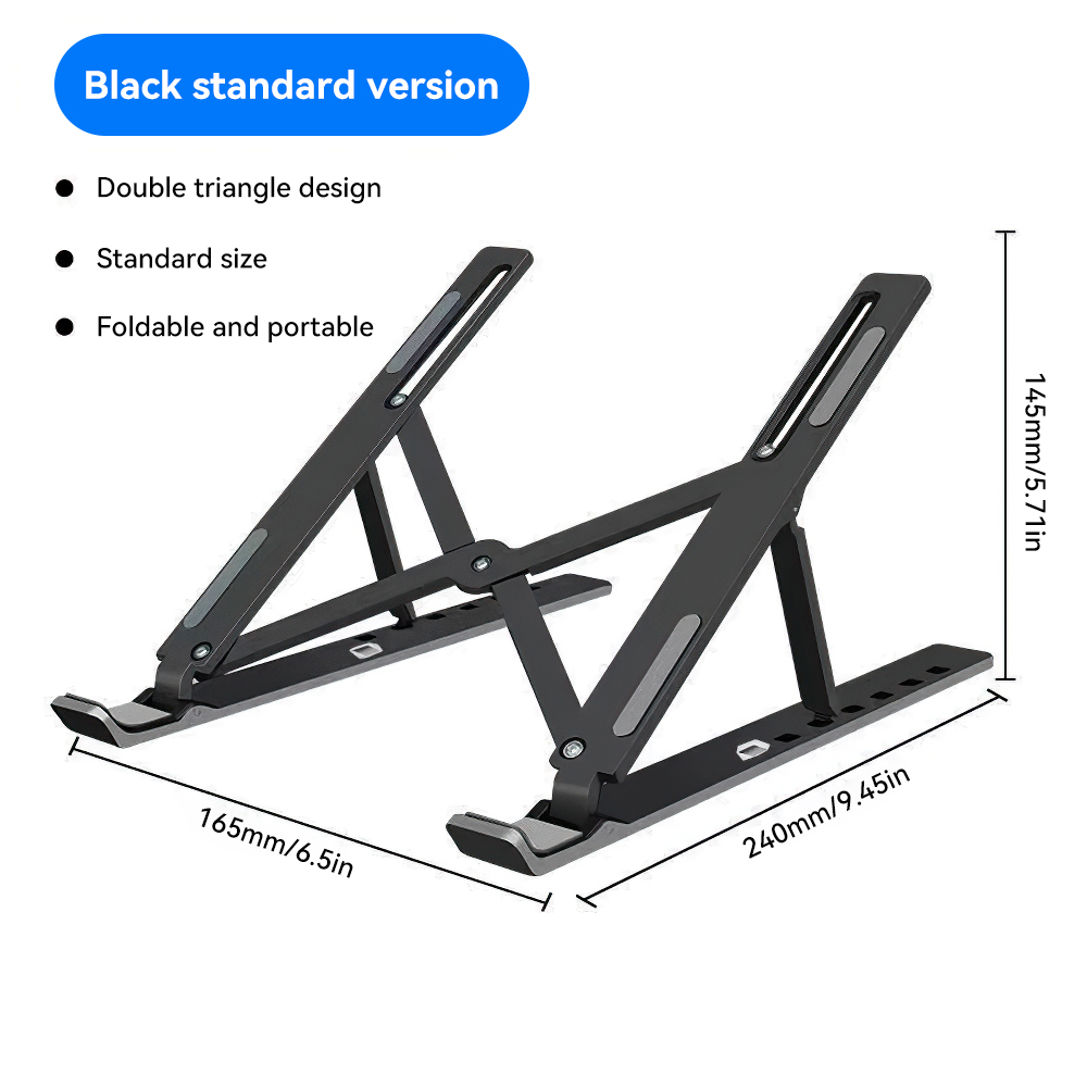 Draagbare laptopstandaard Aluminium notebookondersteuning Computerbeugel Macbook Air Pro-houder Accessoires Opvouwbare laptopbasis voor pc: Roze
