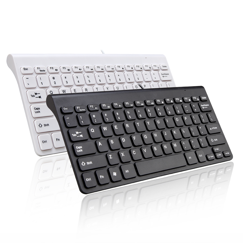 Mini Keypad Slim Wired Keyboard USB 78 Keys Small Computer Keyboard For Notebook PC Desktop Home Office Outdoor Working Keyboard