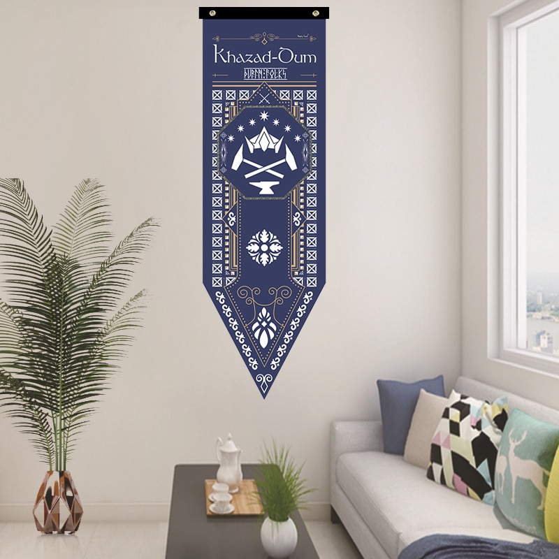 Wohnkultur Sauron dunkel Herr Turm LORs Prequel Fahnen Arnor Rohan Arthedain Durin Saruman Orks Flagge Banner Dekoration Volant