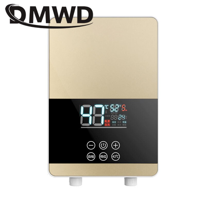 Remote Instantaneous Tankless Electric Water Heater Kitchen Instant Heating Faucet Tap Bathroom Shower Temperature Setting