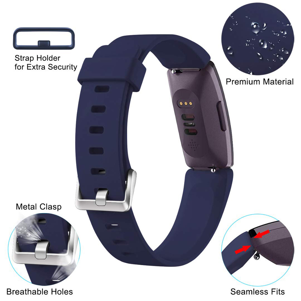 Paquete de 3 correas para Fitbit inspire Band para Fitbit inspire HR, pulsera de silicona de TPU blando para Bit inspire, accesorios