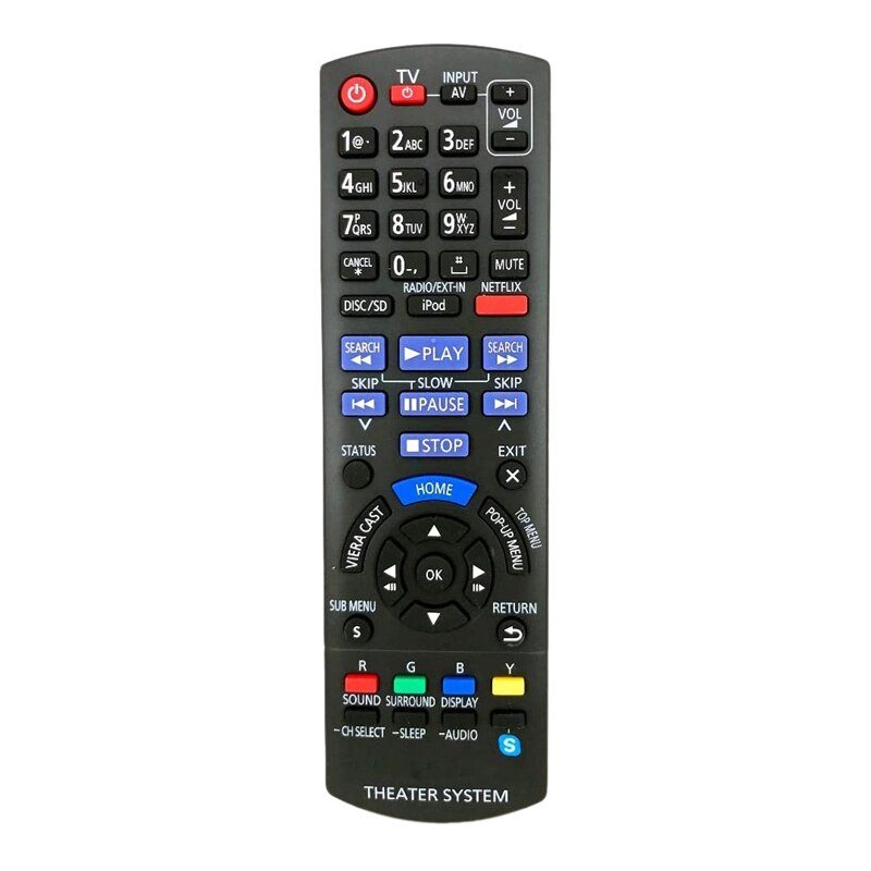 Remote Control for Panasonic Theater System N2QAYB000632 SA-BTT370 SA-BTT770 SC-BTT370 SC-BTT770: Default Title