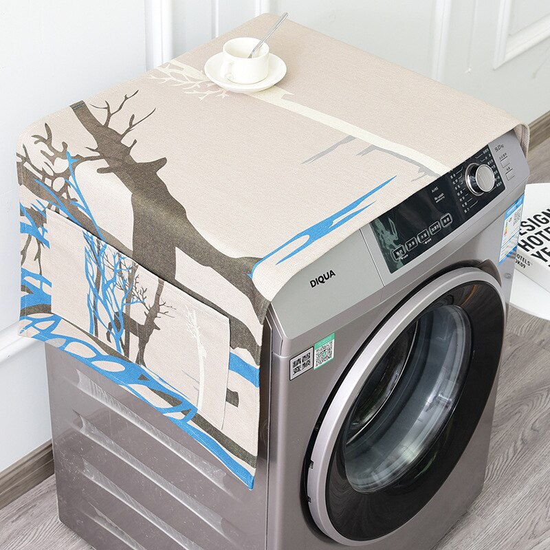 Cover Grace Linnen Wasmachine Deksel Koelkast Stofkap Automatische Wasmachine Covers Home Organisatie En Opslag: 7