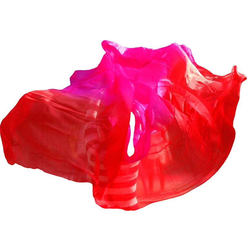 Zijde Buikdans Sluiers Shawl Sjaal Buikdans Praktijk Prestaties Zijde Veils Rose + Rood