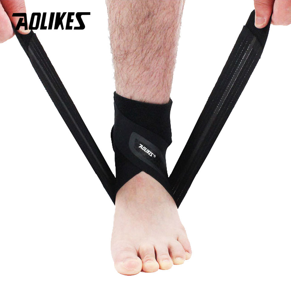 AOLIKES 1PCS Ankle Support Strap Basketball Football Adjustable Ankle Sleeve Protection Ankle Brace Sport Safety