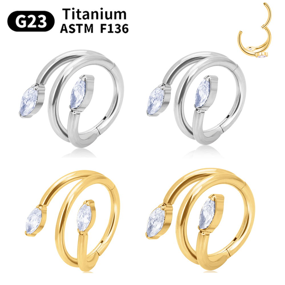 1/10  g23 titan piercing näsring örhängen piercing kroppssmycken zirkon labret öra tragus brosk