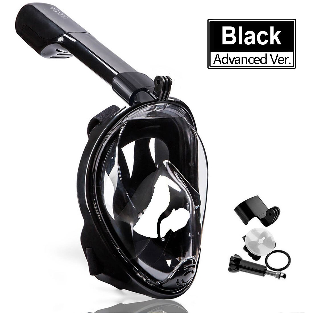 2020New Diving Mask Scuba Mask Underwater Anti Fog Full Face Snorkeling Mask Women Men Kids Swimming Snorkel Diving Equipment: SX Black