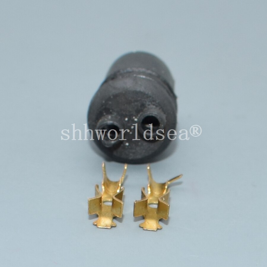 Shhworldsea 2 stk  t10 w5w t5 blød pære holder adaptere kabel led pære stik sokkel kile base pære stik: T10-8--2 sæt