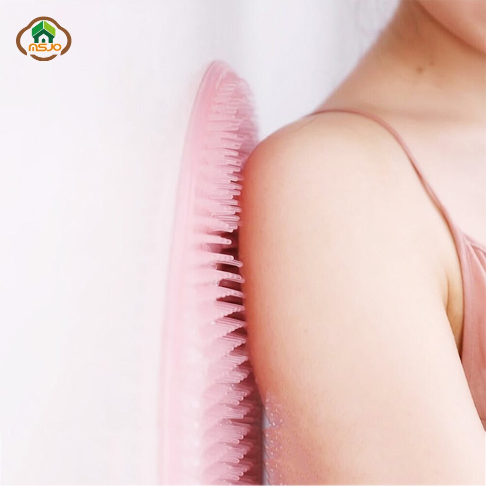 Msjo siliconen badmat antislip ronde spa douche badkamer voeten rugborstel massage bad voetborstel dode huid antislip douchemat