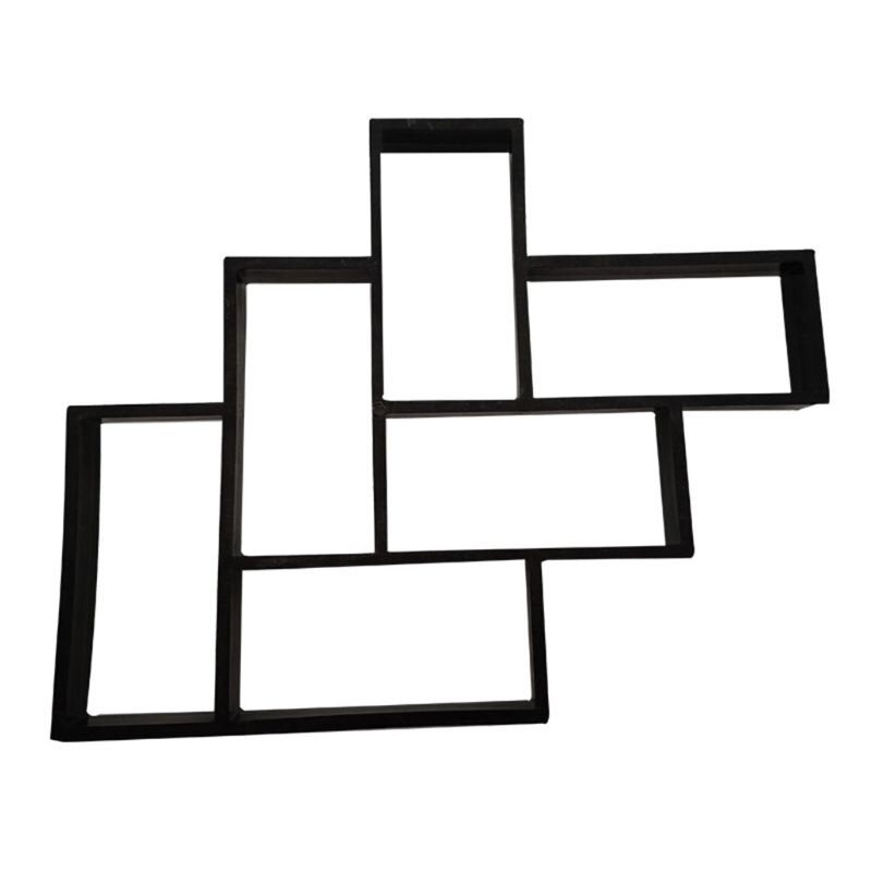 DIY Plastic Pavement Brick Concrete Stepping Stone Cement Mould Paving Road Mold M68E: 5AC304588-L