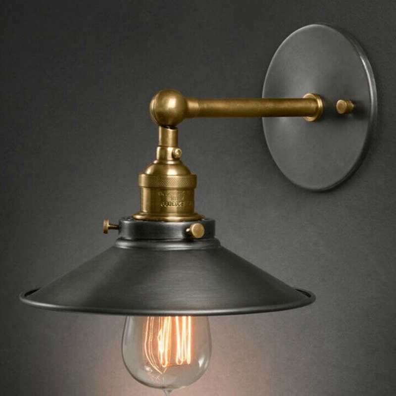 Amerikaanse stijl nachtkastje antieke wandlamp single-head woonkamer verlichting vintage mode bar lampen