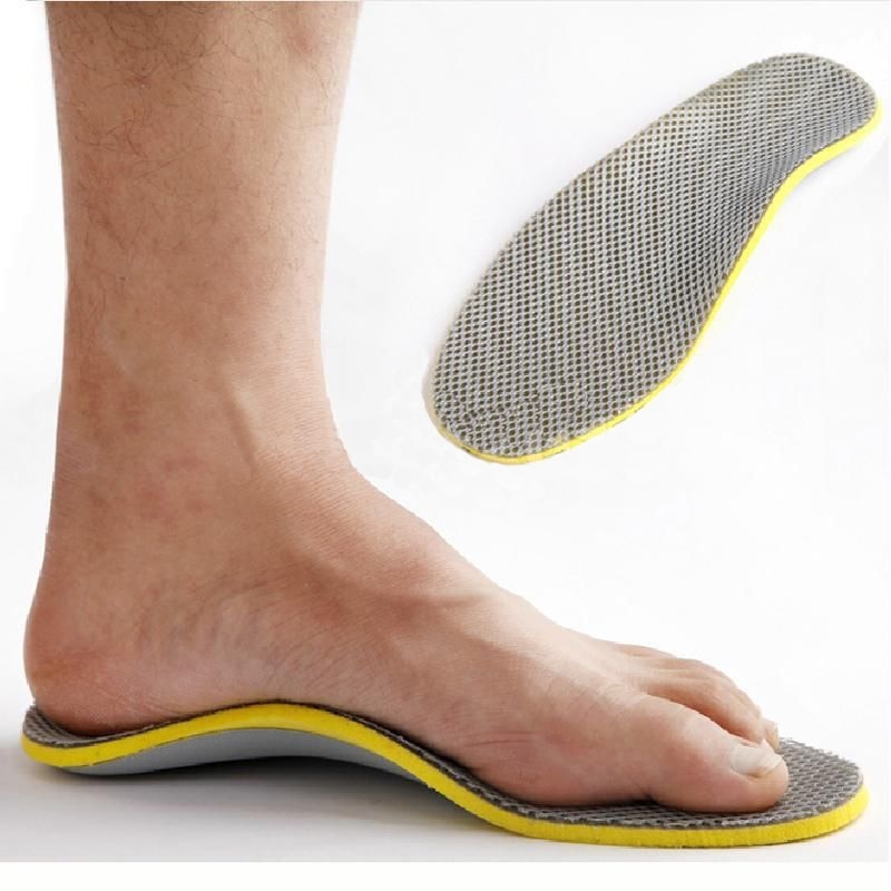 Mannen Orthopedische Inlegzolen 3D Flatfoot Flat Foot S Orthopedische Arch Ondersteuning Inlegzolen High Arch Shoe Pad Binnenzool