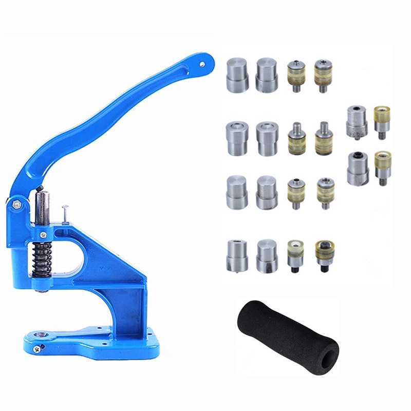 1pc Metal Snap Knoppen Klinknagels Jeans Knoppen Oogjes Sterven Persmachine voor Installeren Knoppen Ponsen Persmachine Mold + 1pc Handschoen