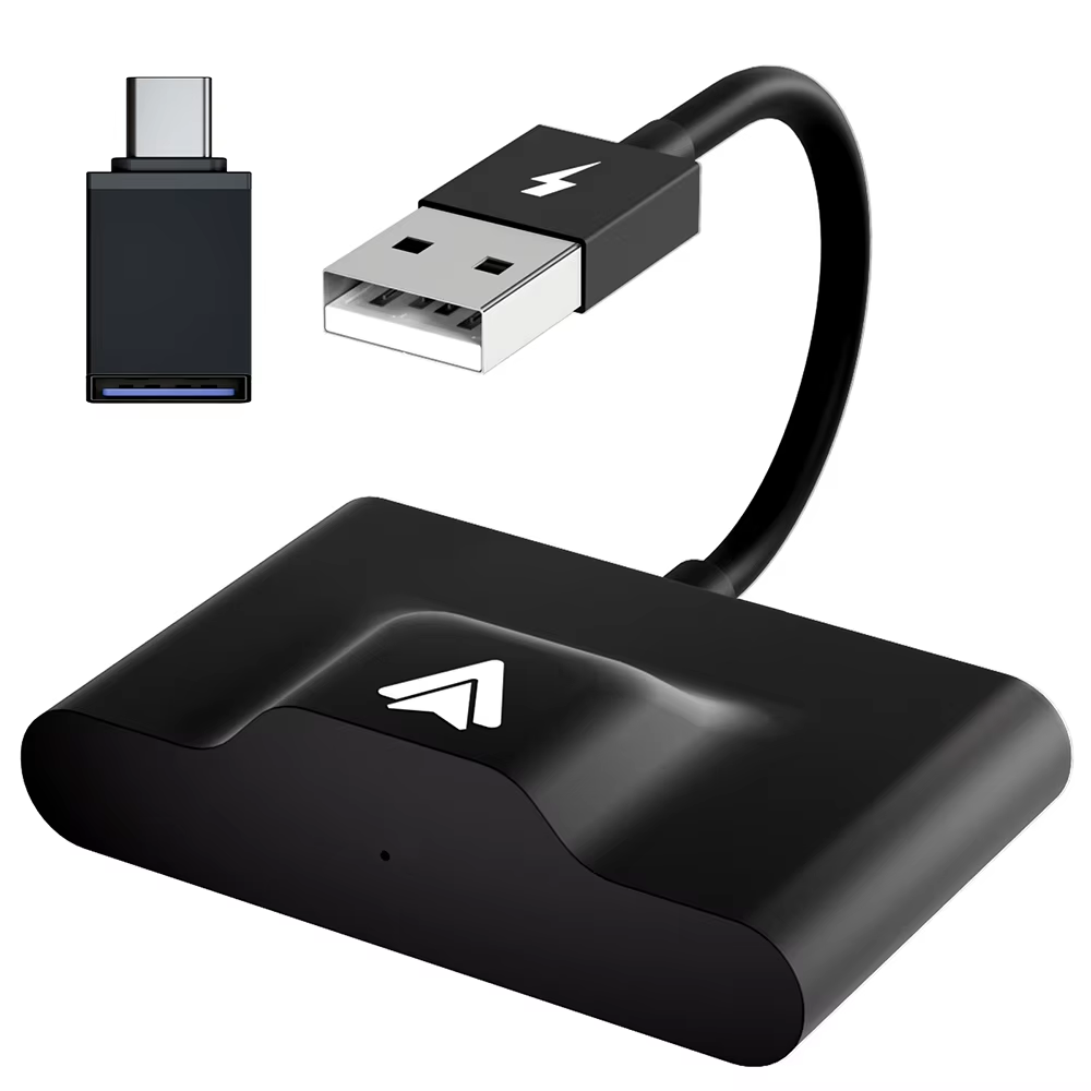 Draadloze CarPlay-adapter Bedraad naar draadloze Carplay voor Apple/USB A/Type-C Dongle Plug En Play USB-aansluiting Auto-auto-adapter
