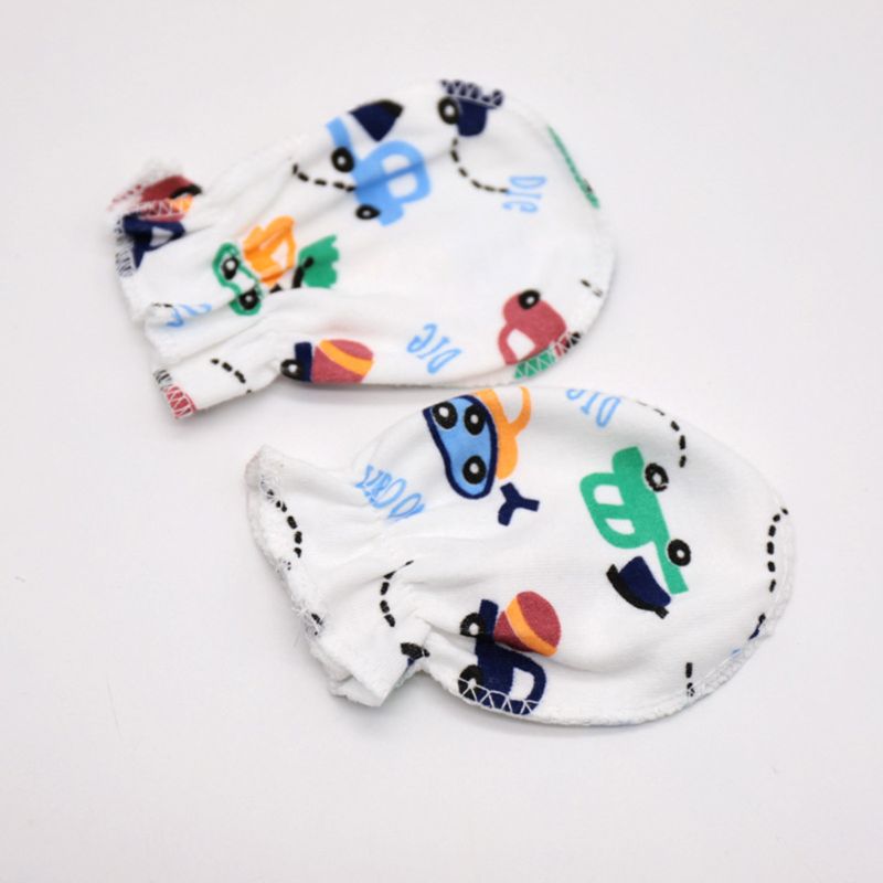 10 Paren/partij Kindje Anti Kras Wanten Zachte Katoenen Baby Handguard Handschoenen Baby Care Accessoires