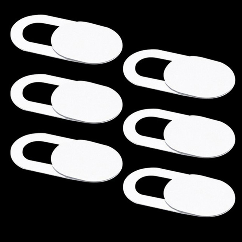 6 piezas/lote WebCam cubierta obturador imán deslizante plástico para iphone Laptop cámara Web PC tableta Smartphone privacidad pegatina: 4