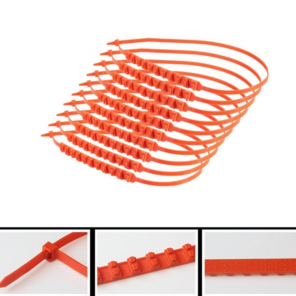 10 stücke Kunststoff Auto Kette Wiederverwendbare Anti Ketten Auto Winter Reifen Räder Ketten Reifen Anti-Schleudern Kette