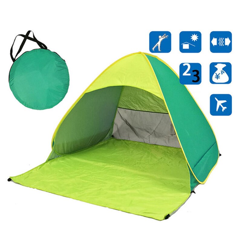 1 - 2 Person Strand Zelt Ultraleicht Klapp Zelt Pop Up Automatische Offenen Zelt Familie Tourist Fisch Camping Sonne Schatten zelt X109D: color 12