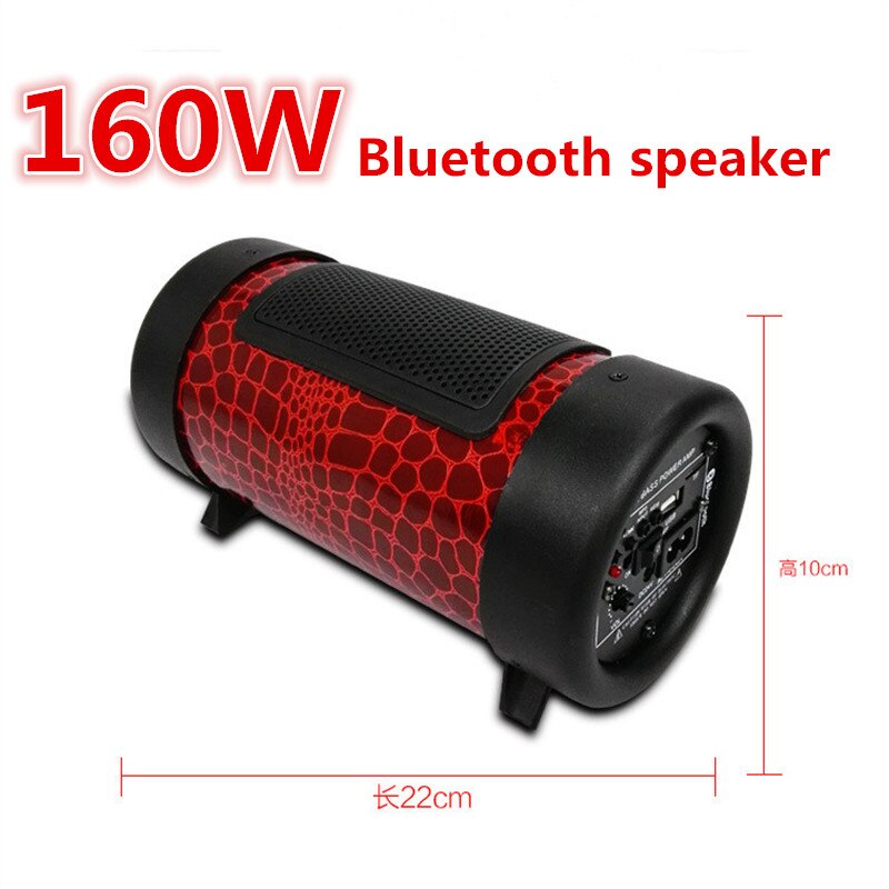 160W Bluetooth Speaker Super Bass Subwoofer Draagbare Kolom Filmische Stereo Sound Voor Mobiele Telefoon/Tf/Computer/usb Boom Box