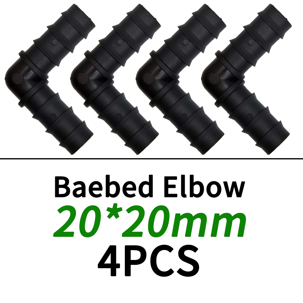 1/2 "1/4" Außengewinde anschluss an Widerhaken 16mm 20mm 25mm Pe Schlauch adapter T-Stück Winkel bogen Garten bewässerung Tropf bewässerungs system: Brown