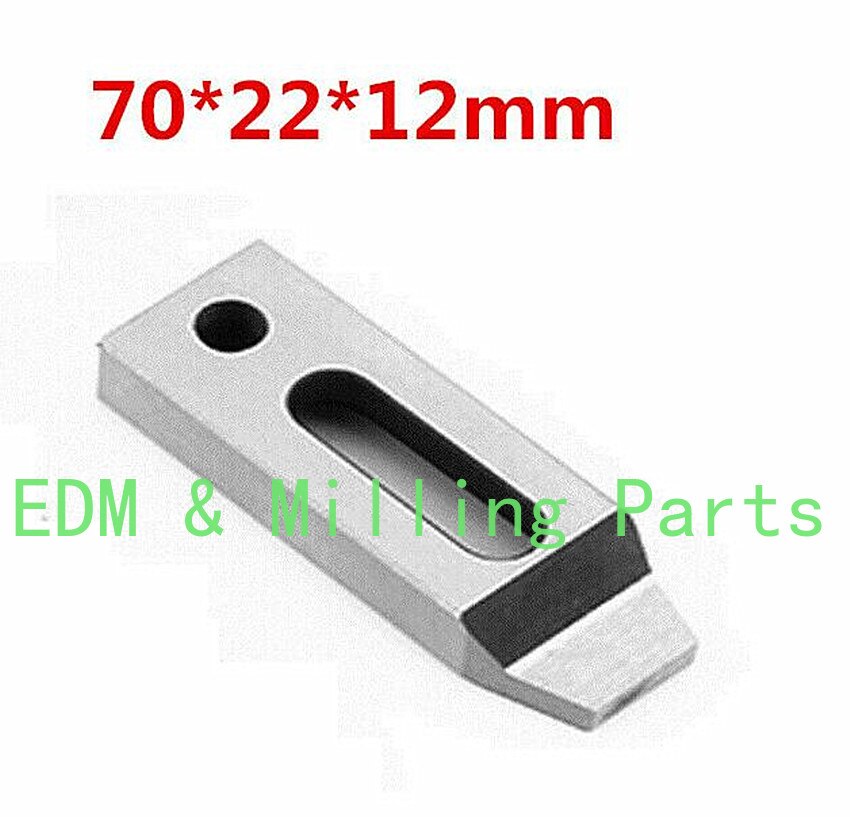 2pcs Wire EDM Stainless Jig Holder For Clamping 70x22x12mm Or 70x22x8mm M8 Thread CNC Machine Part