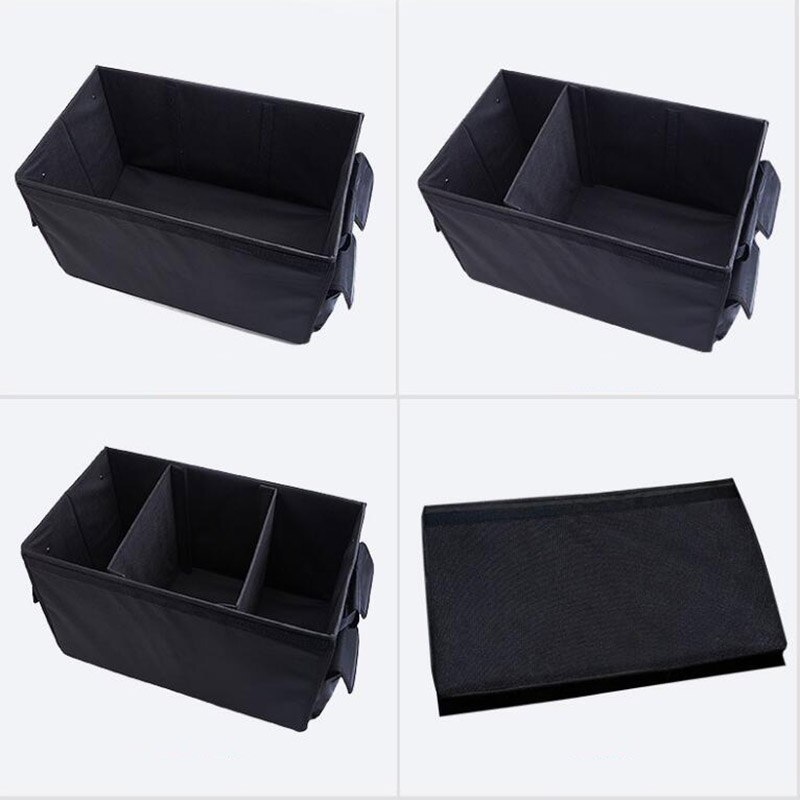 Schwere Oxford Auto Trunk Organizer Box Falten Lagerung Tasche Schwarz Auto Boot Veranstalter faltbare taschen Organizer-Stamm- auto
