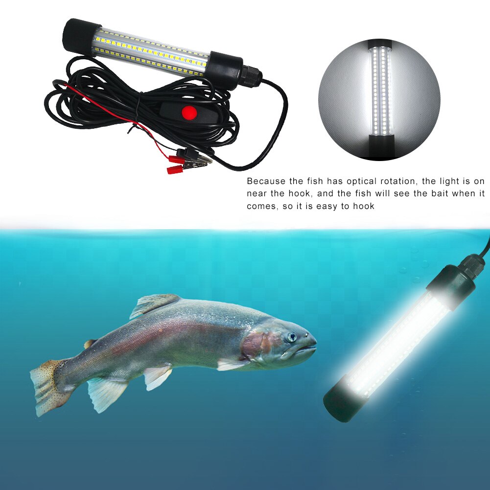 IP68 Waterdichte 20W 126 2835 Led Trap Lamp Onderwater Vis Finding Vissen Trekt Lokken Aas Lichten