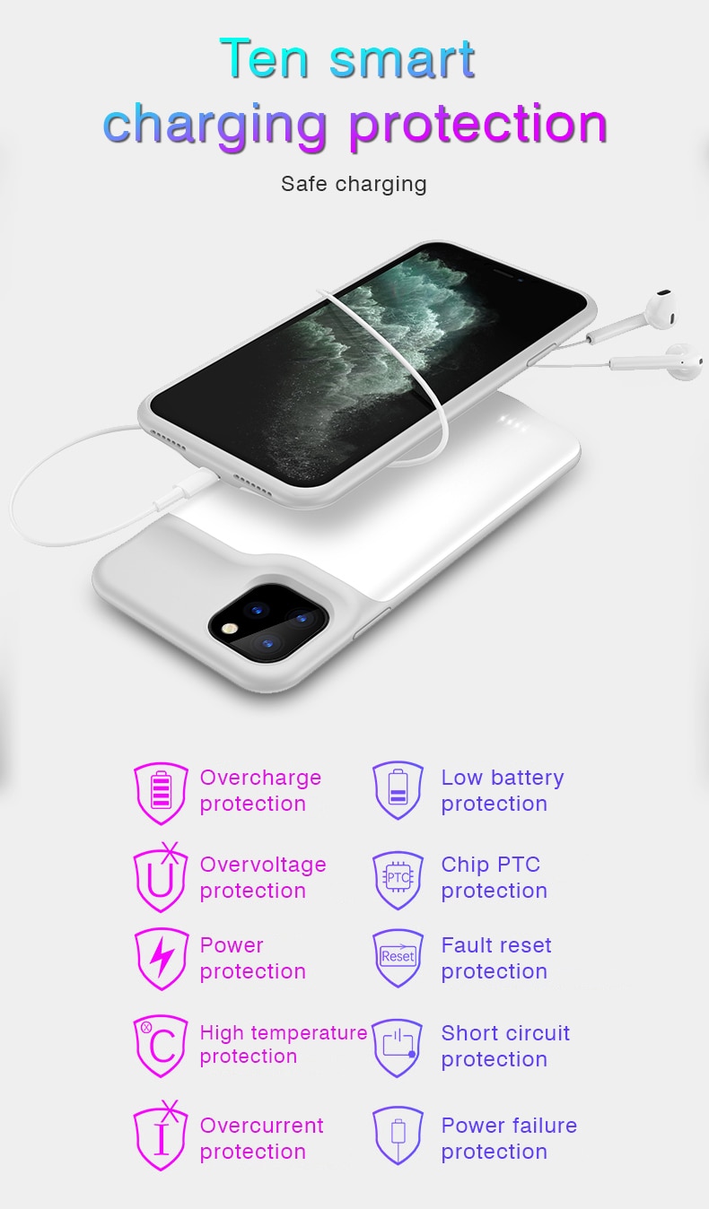 Batteriladerveske til iphone 12 12 mini 12 pro 12 promax universell bærbar powerbank lader lader