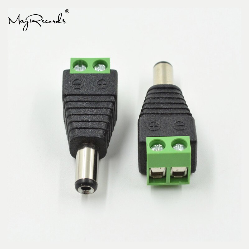 10 Stuks 5.5x2.1mm DcMan Jack Plug Adapter Connector Voor CCTV Camera
