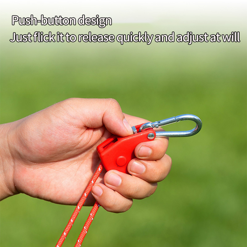 4 st justerbara 4m nylon tältrep justerbart snöre upphängande för tältfläkt utomhusmarkis vindrep fastspänning campingtillbehör