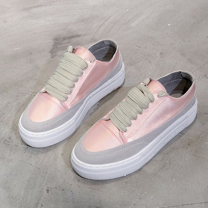 Small white shoes female wild Korean casual thick – Grandado
