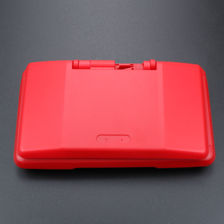 Yuxi blauw rood zwart groen wit zilver volledige vervangende behuizing behuizing cover shell kit voor nintendo ds voor nds console: Rood