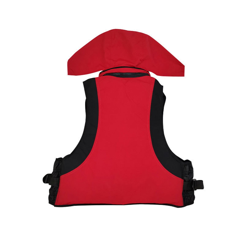 Multi-purpose Sea Fishing Polyester Adult Water Safety Life Jacket Survival Vest Swim Boating Drifting: Red / XXL for 80-95KG