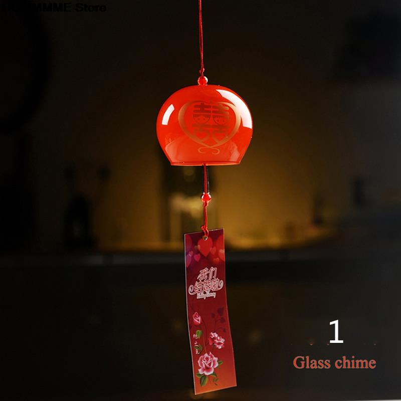 Japanese Wind Bell 1PC Japan Wind Chimes Handmade Glass Furin Home Decors Spa Kitchen Office Decor: 1