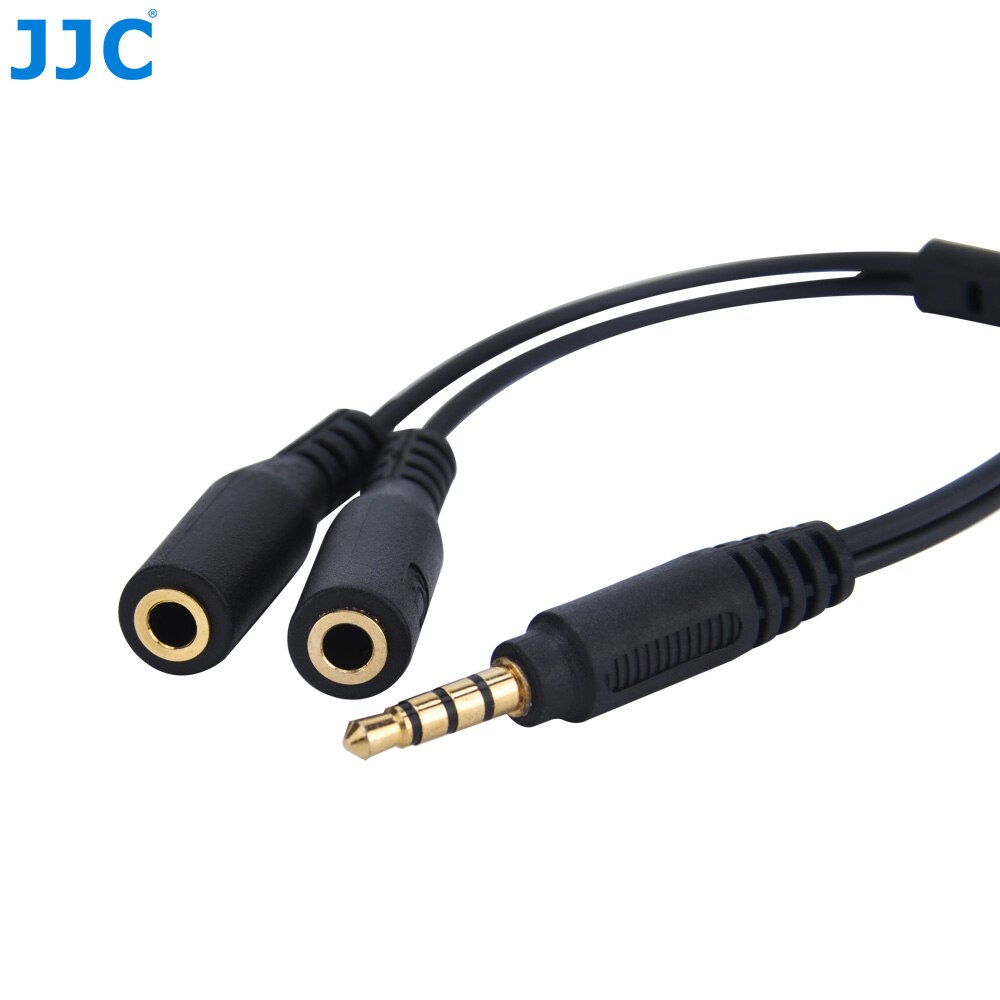 JJC Cellphones Terminal Connector Monitor Headphone Mic Convert Cables for SAMSUNG cellphones for iPhone 4s 5 5s 6