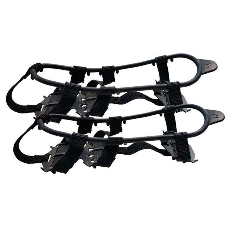 Extérieur 24 dents chaussure griffe Crampons neige anti-dérapant chaussure Grip Spike B2Cshop: L