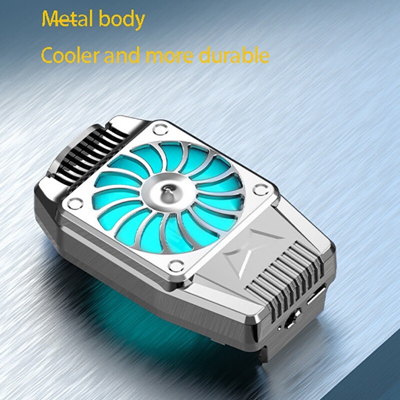 Top bærbar køleblæser mobiltelefon køler spil heatsink aux radiator til iphone/samsung/xiaomi