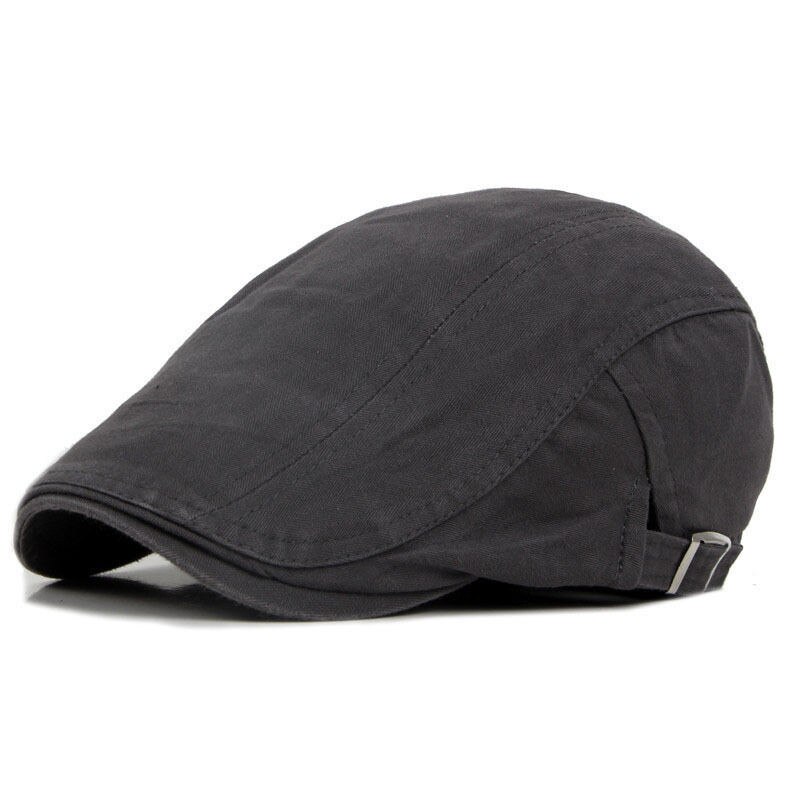 Local stock Solid Cotton Gatsby Cap Mens Ivy Hat Golf Driving Summer Sun Flat Cabbie Newsboy: Gray