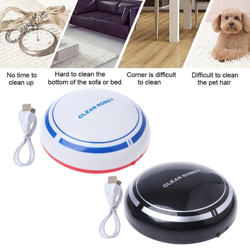 Automatic USB Rechargeable Smart Robot Vacuum Mop Floor Cleaner Sweeping Suction