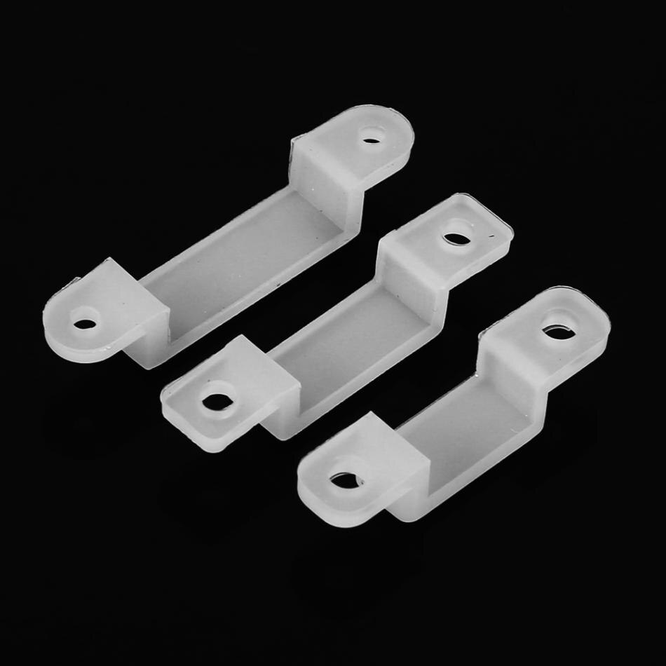 8/10/12mm 100 stks Siliconen LED Strip Licht Houder Clip Voor Bevestiging 3528 5050 1210 RGB LED Strip Licht