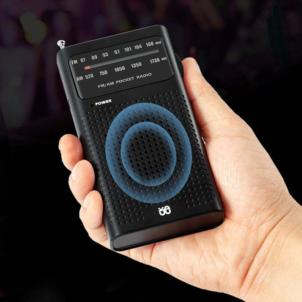 Op voorraad: noodradio voor buiten, werkt op batterijen, kleine draagbare radio, full-band am/fm-radio, mini-zakradio, overlevingsradio.
