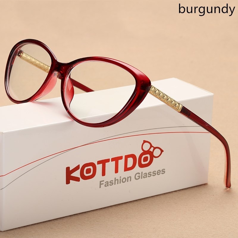 KOTTDO-gafas con de ojo de gato para hombre y mujer, lentes ópticas graduadas, montura