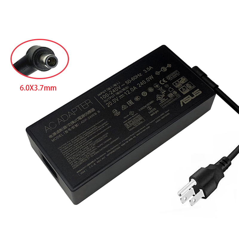 20v 12a 240w 6,0x3,7mm ADP-240EB b/c ac adapter laptop ladegerät für asus rog strix g15 g513 g513qm g513im g513qr g17 g713 g713qr