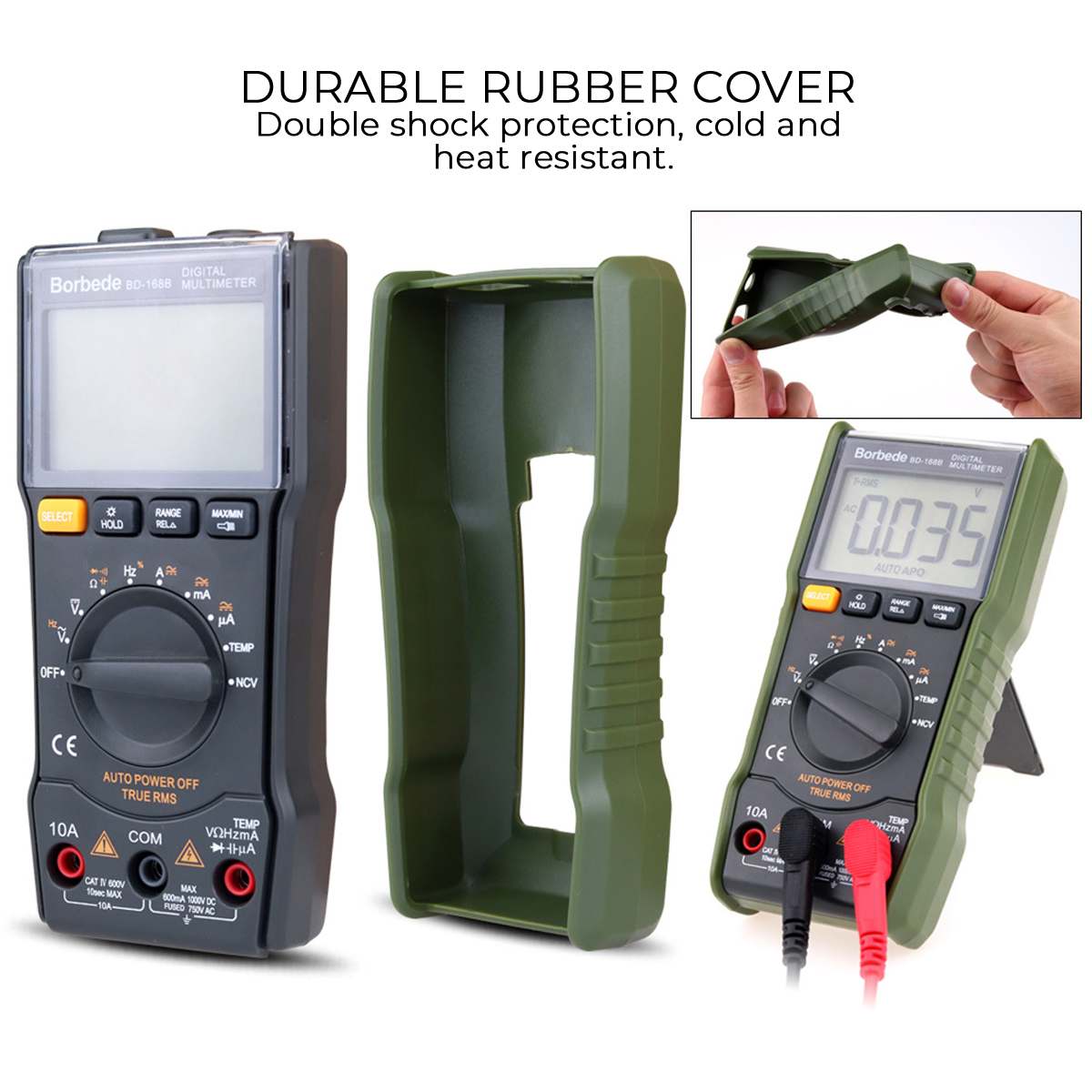 Digital Multimeter 6000 Counts High Speed Auto Range Tester Intelligent NCV True RMS Temperature Universal Multimetro