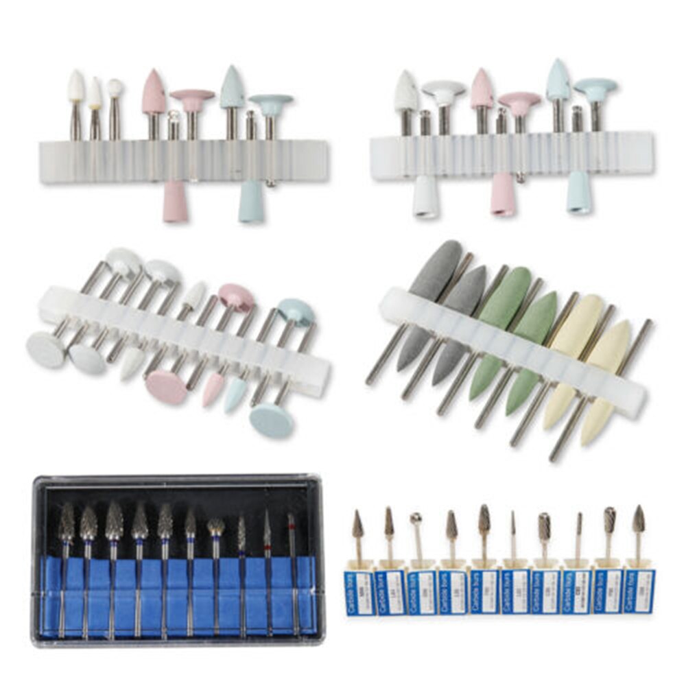 Dental Lab Dental Equipment Teeth Composite polisher Polishing Kit Low-speed Burs Drills Mixed/Tungsten Carbide Burs RA /HP 2.35